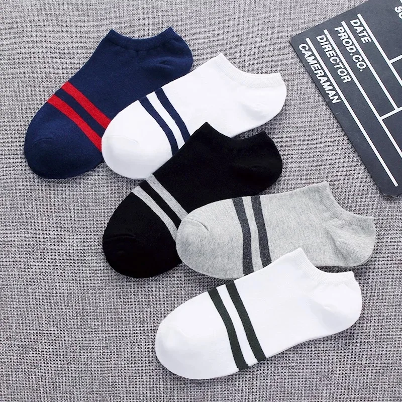 10pcs=5pairs Men's Socks Cotton Stripe Boat Socks All Seasons Spring Autumn Male Casual Harajuku Breathable Men Ankle Sock Meias
10pcs=5pairs Men's Socks Cotton Stripe Boat Socks All Seasons Spring Autumn Male Casual Harajuku Breathable Men Ankle Sock Meias