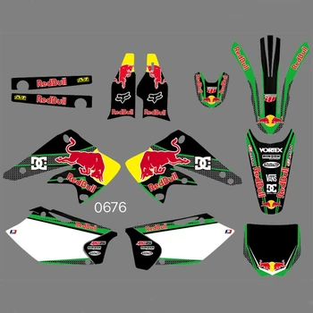 For KAWASAKI KXF250 2004 2005 Graphics Decals Stickers Custom Number Name 3M Full Motorcycle Backgrounds Stickers Accessories
For KAWASAKI KXF250 2004 2005 Graphics Decals Stickers Custom Number Name 3M Full Motorcycle Backgrounds Stickers Accessories