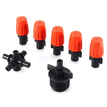 1/2" Orange Five Outlet Adjustable Atomizing Sprinklers Long Service Life Garden Micro Watering Irrigation Spray Nozzle 
1/2" Orange Five Outlet Adjustable Atomizing Sprinklers Long Service Life Garden Micro Watering Irrigation Spray Nozzle