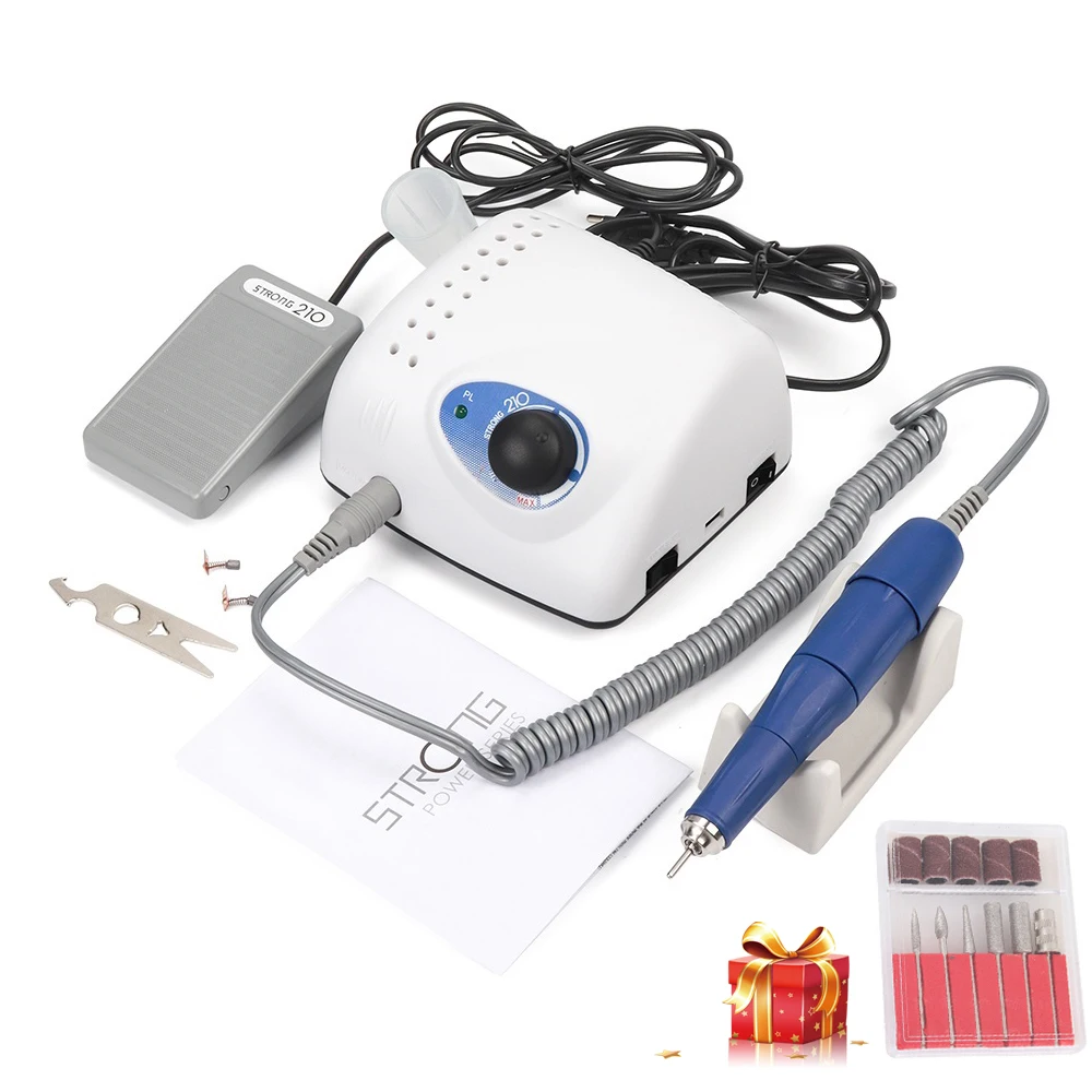 65W Strong 210 105L 40000RPM Electric Nail Drill Machine 210 Model Handpiece Manicure Pedicure Nail File Bit Nail Art Equipment
65W Strong 210 105L 40000RPM Electric Nail Drill Machine 210 Model Handpiece Manicure Pedicure Nail File Bit Nail Art Equipment