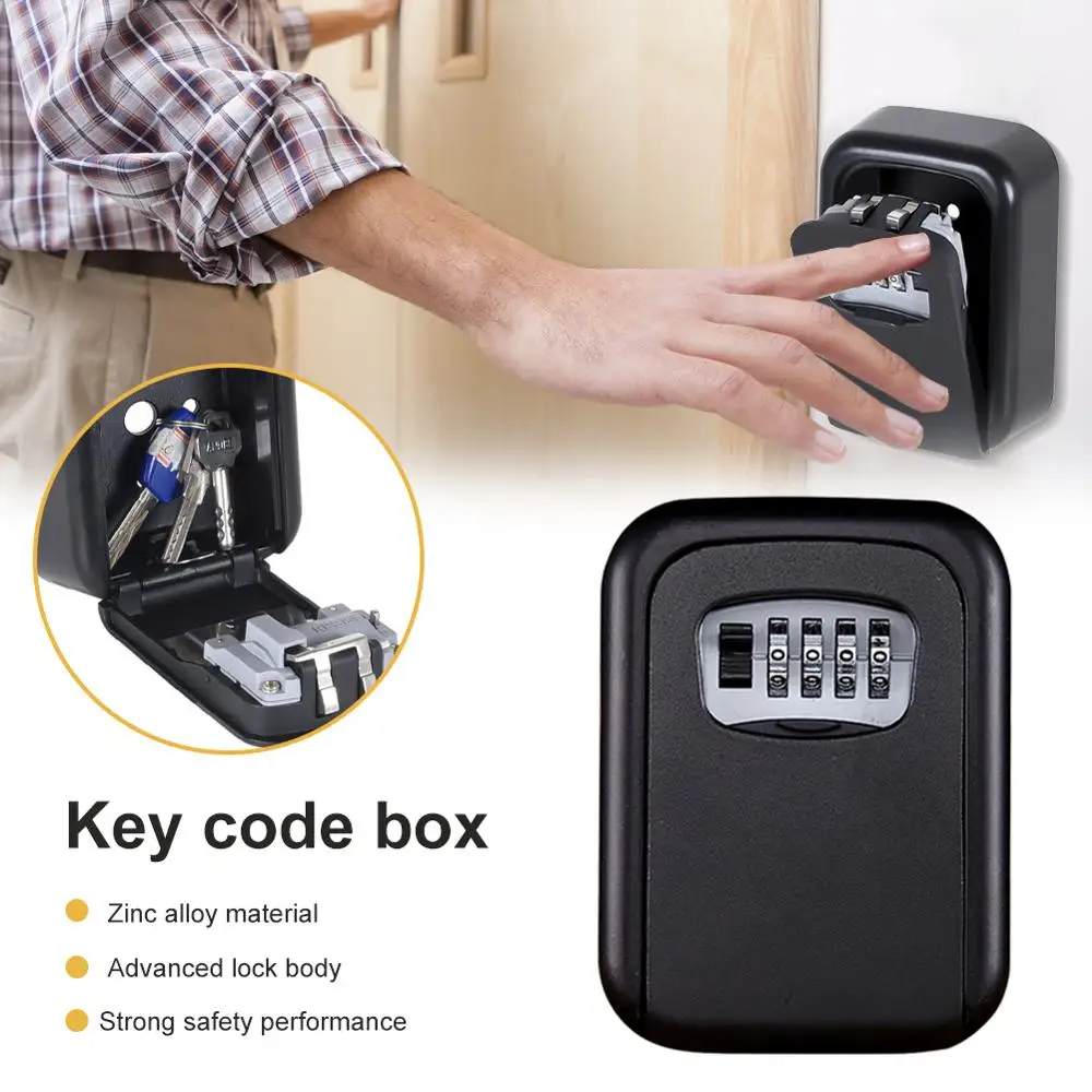 Key Lock Box Wall Mounted Aluminum alloy Key Safe Box Weatherproof 4 Digit Combination Key Storage Lock Box Indoor Outdoor
Key Lock Box Wall Mounted Aluminum alloy Key Safe Box Weatherproof 4 Digit Combination Key Storage Lock Box Indoor Outdoor