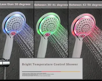 LED Shower Spray Head Handheld Shower Spray Head Digital Temperature Sensor 3 Colors Change Water Powered New Rainfall Shower 
LED Shower Spray Head Handheld Shower Spray Head Digital Temperature Sensor 3 Colors Change Water Powered New Rainfall Shower