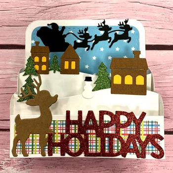 Panalisacraft 3D Christmas Box Metal Cutting Dies Craft Dies Scrapbooking Card Making Album Embossing Stencil Die Cut Decoration
Panalisacraft 3D Christmas Box Metal Cutting Dies Craft Dies Scrapbooking Card Making Album Embossing Stencil Die Cut Decoration