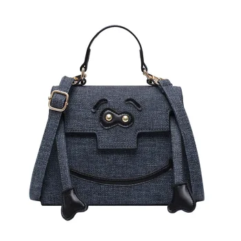 Trendy Western small bag smiley bag female bag 2020 new fashion cute single shoulder messenger bag wild handbag female Solid 
Trendy Western small bag smiley bag female bag 2020 new fashion cute single shoulder messenger bag wild handbag female Solid