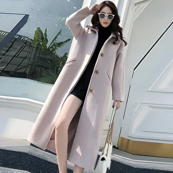 Long Sleeve Women Wool Coat Winter Button Ladies' Jacket Fashion Single Breasted Women Coats Autumn Winter Slim Women Jacke Coat
Long Sleeve Women Wool Coat Winter Button Ladies' Jacket Fashion Single Breasted Women Coats Autumn Winter Slim Women Jacke Coat