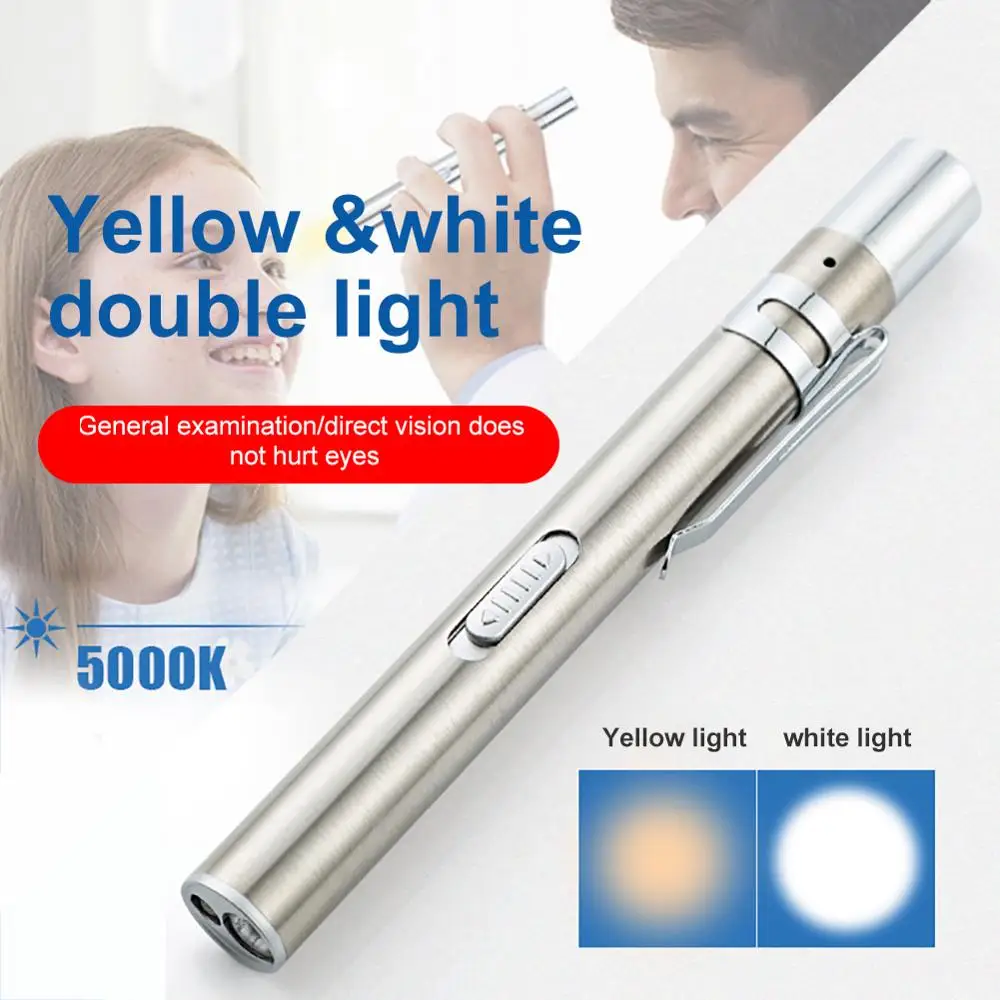 USB Rechargeable Medical Handy Pen Light Mini Nursing Flashlight LED Torch Lamp With Stainless Steel Clip Pocket Led Flashlight
USB Rechargeable Medical Handy Pen Light Mini Nursing Flashlight LED Torch Lamp With Stainless Steel Clip Pocket Led Flashlight
