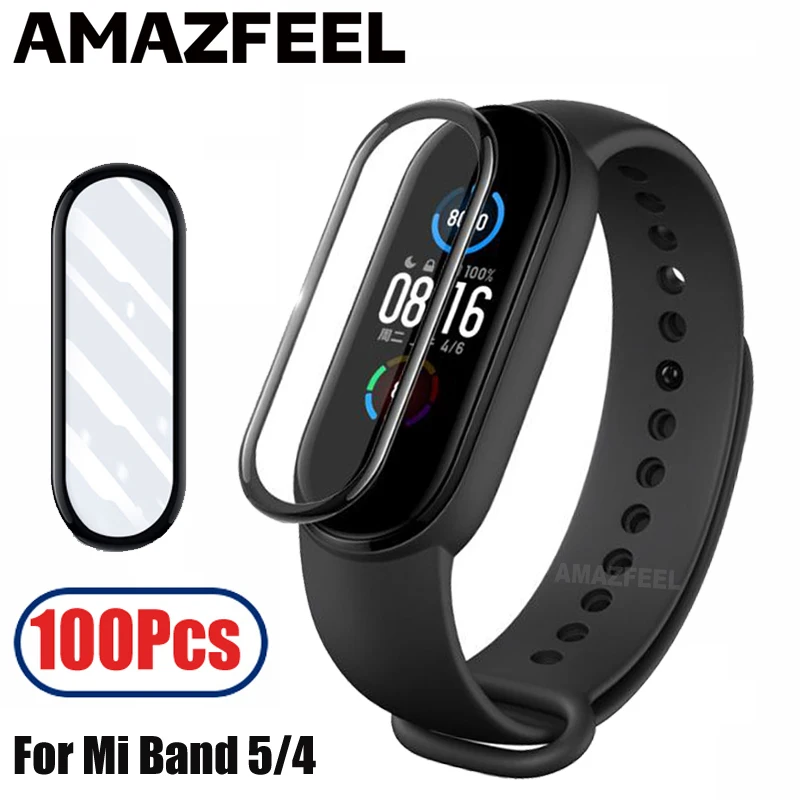100Pcs For Mi Band 5 Protector Film 3D Full Cover For Xiaomi Mi Band 5 Screen Protector Film MiBand 5 Protective Film Protection
100Pcs For Mi Band 5 Protector Film 3D Full Cover For Xiaomi Mi Band 5 Screen Protector Film MiBand 5 Protective Film Protection
