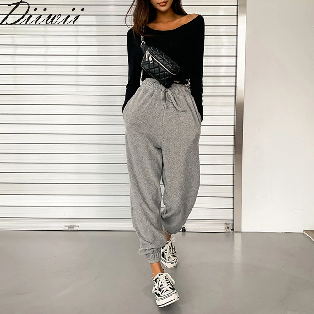 Diiwii Female Women Relaxation Harem Pants Cotton Purple Gray Kahkai Blue Sweat Bottom Summer Autumn Girl Friend
Diiwii Female Women Relaxation Harem Pants Cotton Purple Gray Kahkai Blue Sweat Bottom Summer Autumn Girl Friend