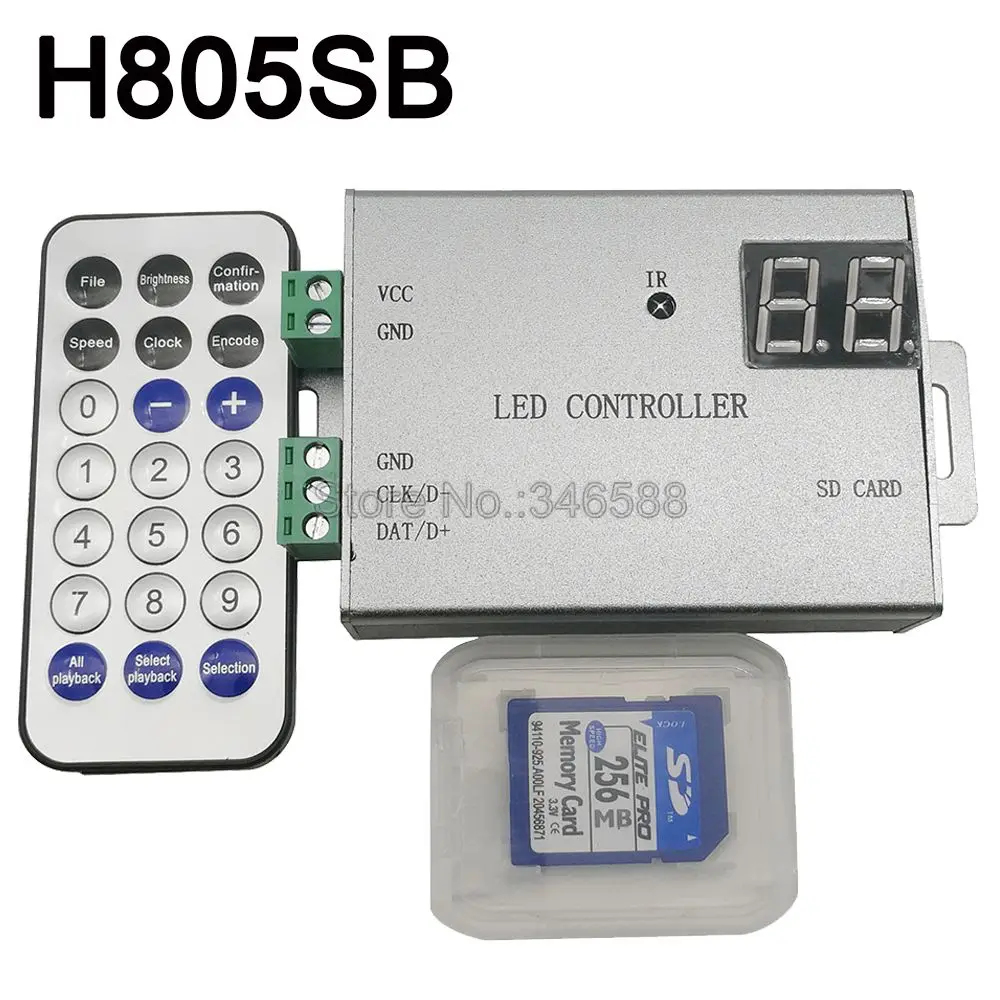 H805SB Пиксельная Светодиодная лента управления Поддержка WS2812 WS2811 APA102 DMX512 et.1 порт