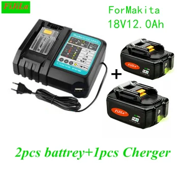 100% Original 18V12Ah Rechargeable Battery Li-Ion Battery Replacement Power Tool Battery for MAKITA BL1880 BL1860 BL1830+Charger
100% Original 18V12Ah Rechargeable Battery Li-Ion Battery Replacement Power Tool Battery for MAKITA BL1880 BL1860 BL1830+Charger