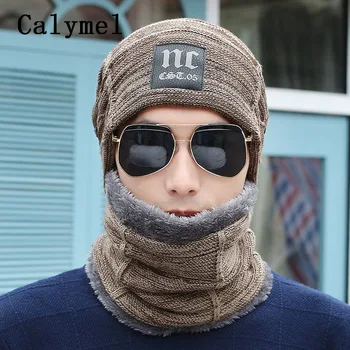 Calymel 4 Colors Men's Hat Autumn And Winter New Plus Velvet Thick Knit Hat Warm Wool Hat Scarf Set 2019
Calymel 4 Colors Men's Hat Autumn And Winter New Plus Velvet Thick Knit Hat Warm Wool Hat Scarf Set 2019
