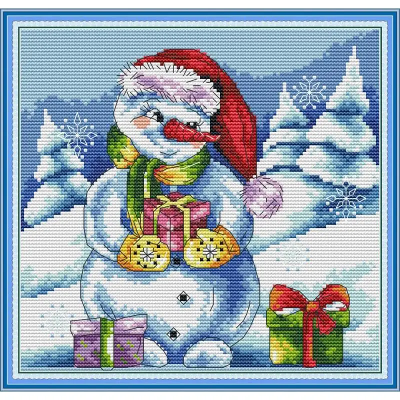 Winter Snowman Painting Count Cross Stitch Kit 14CT 11CT Printing DMC Cross Stitch DIY Hand Embroidery Set Christmas Decoration
Winter Snowman Painting Count Cross Stitch Kit 14CT 11CT Printing DMC Cross Stitch DIY Hand Embroidery Set Christmas Decoration