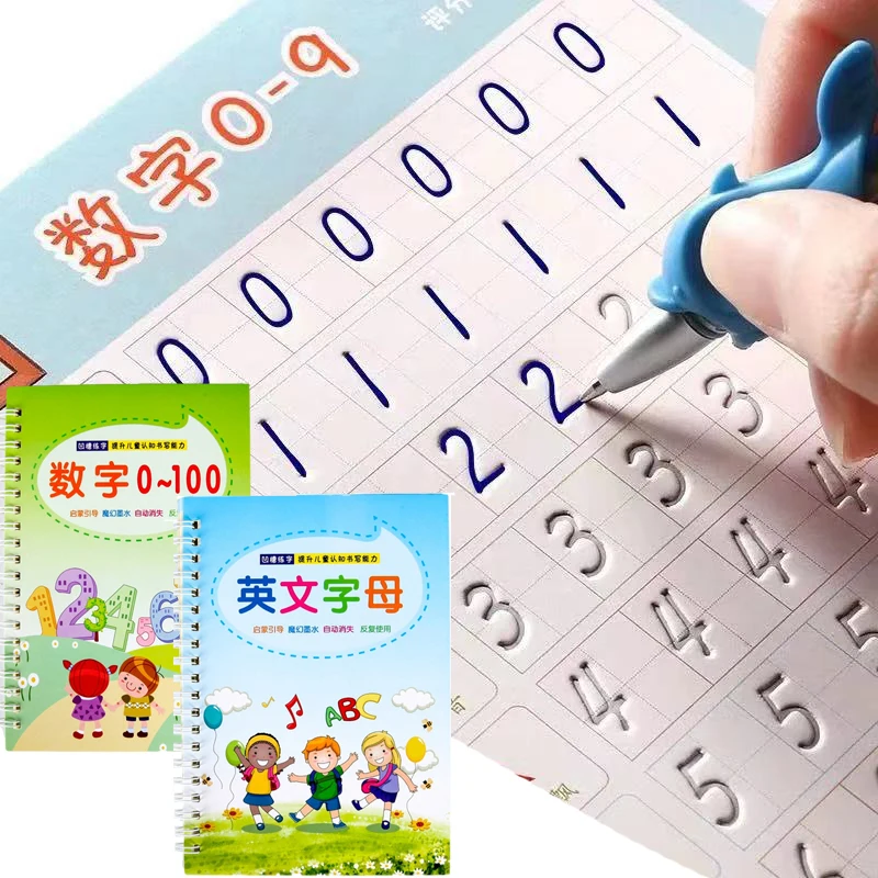 Learning Numbers English Calligraphy Handwriting Copybook For Kids Word Childrens Copybook English Calligraphy Practice Book
Learning Numbers English Calligraphy Handwriting Copybook For Kids Word Childrens Copybook English Calligraphy Practice Book