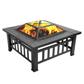 Courtyard Hexagonal Shaped Iron Fire Bowl with Accessories Outdoor Fireplace Garden Backyard Fire Pit Grid Heating Wood Stove 
Courtyard Hexagonal Shaped Iron Fire Bowl with Accessories Outdoor Fireplace Garden Backyard Fire Pit Grid Heating Wood Stove