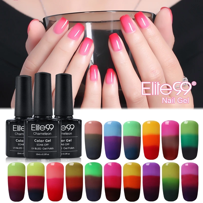 Elite99 Thermal UV Nail Gel Polish 10ml 3-layers Temperature Color Changing Soak Off Long Lasting UV LED Lamp Gel Varnish
Elite99 Thermal UV Nail Gel Polish 10ml 3-layers Temperature Color Changing Soak Off Long Lasting UV LED Lamp Gel Varnish