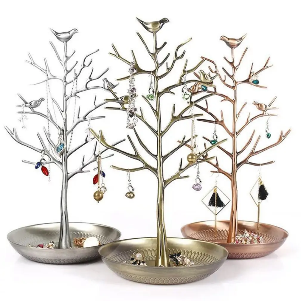 Well-strong Earring Clasp Necklace Bird Decoration Jewelry Tower Tree Three-layer Circular Earring Stand Jewelry Stand HOT
Well-strong Earring Clasp Necklace Bird Decoration Jewelry Tower Tree Three-layer Circular Earring Stand Jewelry Stand HOT