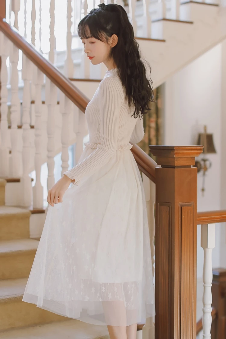 מורי ילדה סתיו חורף נשים סוודר שמלת Alyaboomty מישמש שחור סרוג כוכבים רשת שמלת רומנטי סריגה טול ארוך שמלה מורי ילדה סתיו חורף נשים סוודר שמלת Alyaboomty מישמש שחור סרוג כוכבים רשת שמלת רומנטי סריגה טול ארוך שמלה