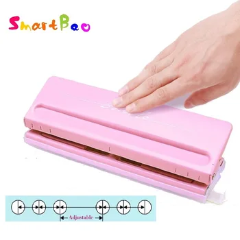 6-Hole Standard Punch Adjustable Hole Punch for Handmade Loose Leaf and Bullet Journal Inner Page; Pink,White; 6 Sheets Capacity
6-Hole Standard Punch Adjustable Hole Punch for Handmade Loose Leaf and Bullet Journal Inner Page; Pink,White; 6 Sheets Capacity
