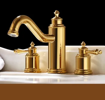 Luxury gold /ORB brass Double handles three holes 8" Widespread Bathroom Sink Faucet high quality Basin Vanity Mixer Tap
Luxury gold /ORB brass Double handles three holes 8" Widespread Bathroom Sink Faucet high quality Basin Vanity Mixer Tap