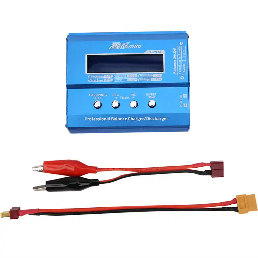 Balance battery charger B6MINI 80W Digital Smart Balance Battery Charger for Model Airplane DC11.0-18.0 V
Balance battery charger B6MINI 80W Digital Smart Balance Battery Charger for Model Airplane DC11.0-18.0 V