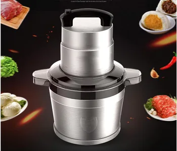 6L Stainless Steel Meat Grinder Chopper Automatic Electric Mincing Machine High-quality Household or Commercial Food Processor 
6L Stainless Steel Meat Grinder Chopper Automatic Electric Mincing Machine High-quality Household or Commercial Food Processor
