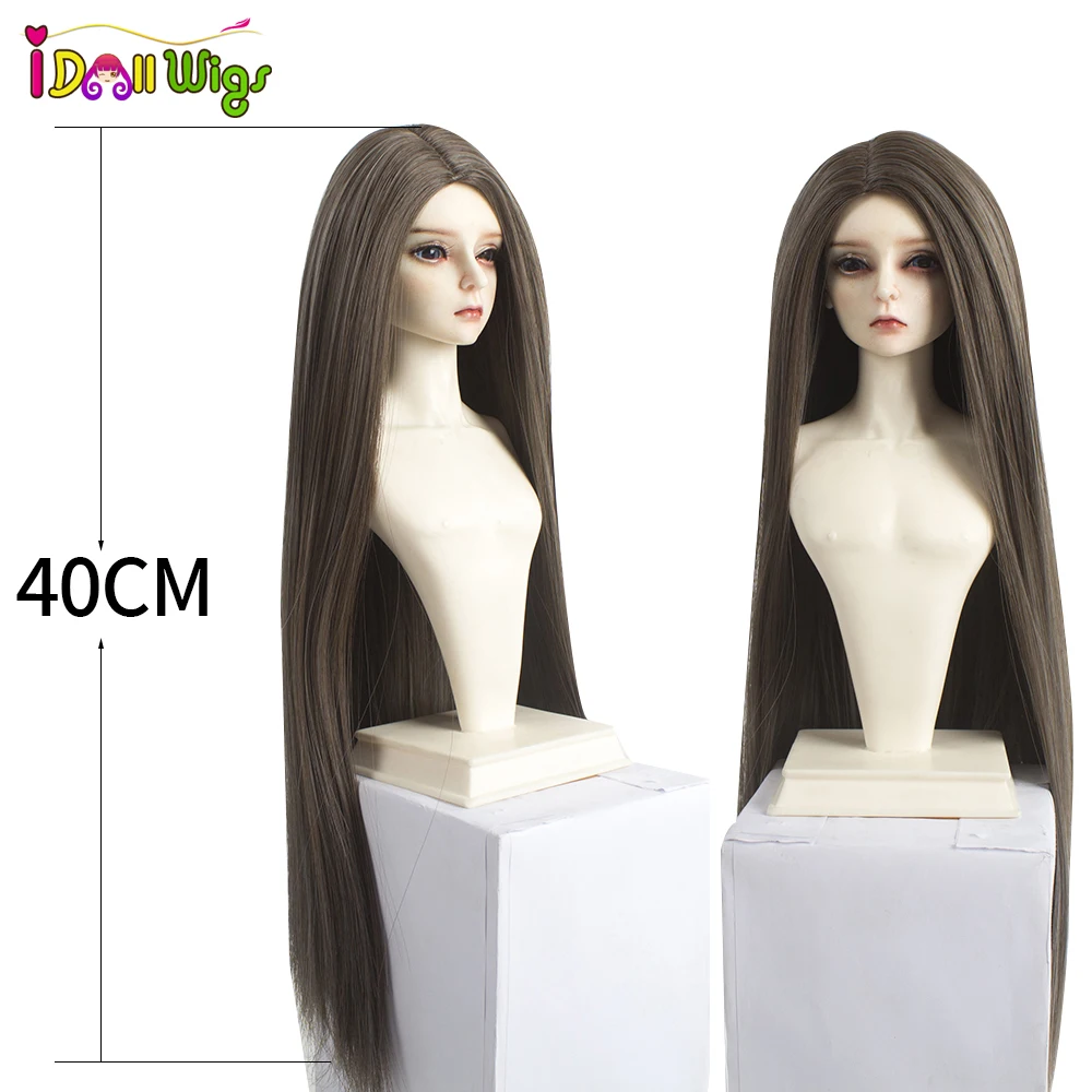 High Quality 40cm Long Straight Red Brown Khaki red yellow Wigs for 1/3 1/4 1/6 BJD Doll Heat Resistant Wire Doll Hairs
High Quality 40cm Long Straight Red Brown Khaki red yellow Wigs for 1/3 1/4 1/6 BJD Doll Heat Resistant Wire Doll Hairs