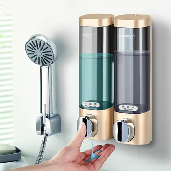 Liquid Soap Dispenser Wall Mount 300ml Bathroom Accessories Plastic Detergent Shampoo Dispensers Double Hand Kitchen Soap Bottle
Liquid Soap Dispenser Wall Mount 300ml Bathroom Accessories Plastic Detergent Shampoo Dispensers Double Hand Kitchen Soap Bottle