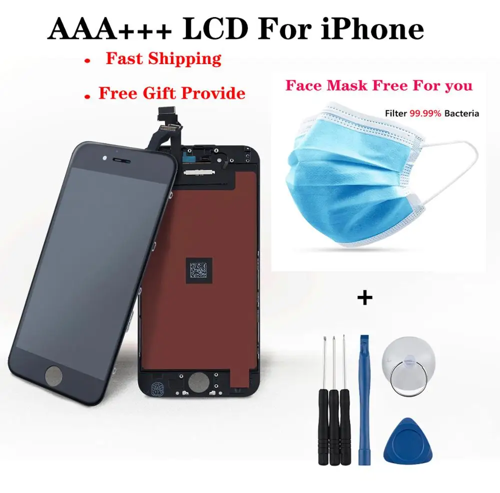 AAA+++ LCD for iPhone 6s 6 7 display touch screen Replacement digitizer for iPhone 8 plus 7P 5 screen white black high pixel LCD
AAA+++ LCD for iPhone 6s 6 7 display touch screen Replacement digitizer for iPhone 8 plus 7P 5 screen white black high pixel LCD