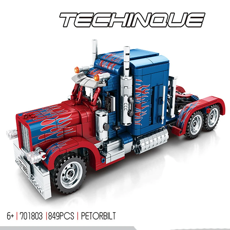 Legoing Technic Series Creator Pull Back Car Compatible Movie Transformation Optimus Prime Truck Model Building Blocks Kid's Toy
Legoing Technic Series Creator Pull Back Car Compatible Movie Transformation Optimus Prime Truck Model Building Blocks Kid's Toy