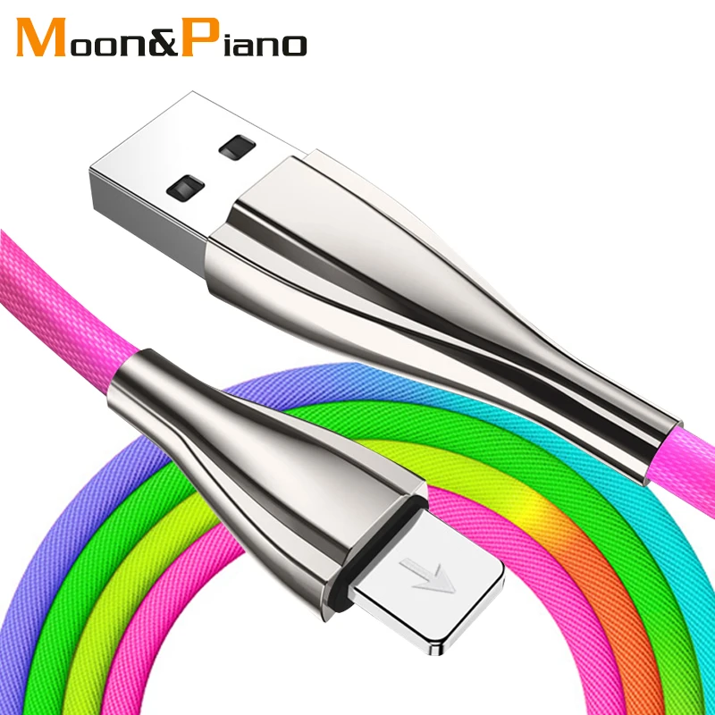 Zinc Alloy Mobile Phone Data Cables For Android iOS Type-c Smart Phone 5V2.4A Fast Charging Data Wires 1m Colorful Rainbow Cable
Zinc Alloy Mobile Phone Data Cables For Android iOS Type-c Smart Phone 5V2.4A Fast Charging Data Wires 1m Colorful Rainbow Cable