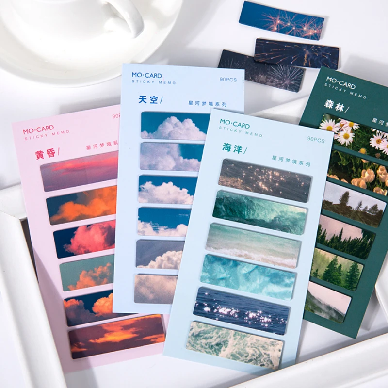Journamm 90pcs PET Memo Pads Sky Notes Sticky Notes Office kawaii Notes Diary Creative Notes Deco Stationery Scrapbooking Cards
Journamm 90pcs PET Memo Pads Sky Notes Sticky Notes Office kawaii Notes Diary Creative Notes Deco Stationery Scrapbooking Cards