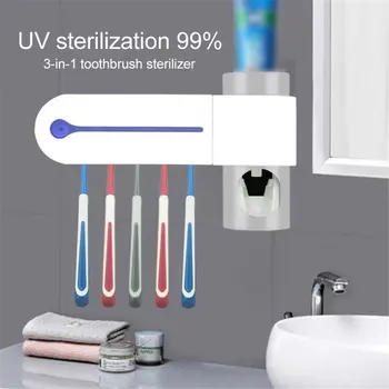 Antibacteria 2 in 1 UV Light Ultraviolet Toothbrush Automatic Toothpaste Dispenser Sterilizer Toothbrush Holder Cleaner
Antibacteria 2 in 1 UV Light Ultraviolet Toothbrush Automatic Toothpaste Dispenser Sterilizer Toothbrush Holder Cleaner