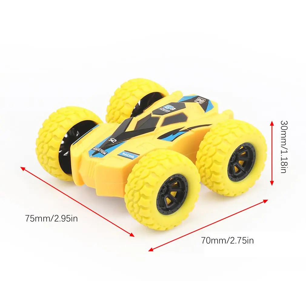 Children Inertia Double-sided Dump Truck Resistant Falling 360 Tumbling Spinning Toy Car Turned To Kid Gift Toys