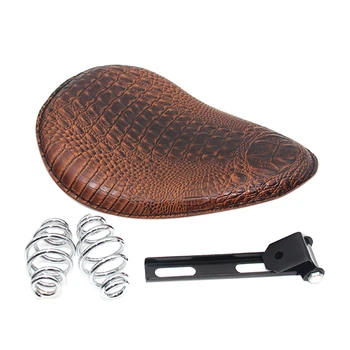 Motorcycle Retro Crocodile Leather Solo Seat 3 Inch Spring Bracket For Sportster Xl 1200 883 48 Chopper Bobber Seats Yama 
Motorcycle Retro Crocodile Leather Solo Seat 3 Inch Spring Bracket For Sportster Xl 1200 883 48 Chopper Bobber Seats Yama