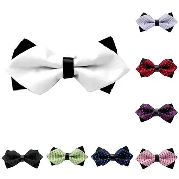 Men Casual Sharp Corner Lattices Bow Tie Wedding Party Feast Adjustable Necktie 
Men Casual Sharp Corner Lattices Bow Tie Wedding Party Feast Adjustable Necktie