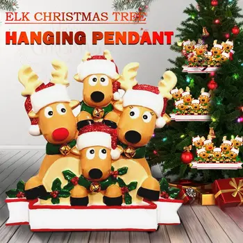 Quarantine Personalized Christmas Ornament Elk Family of 4 6 8 PVC DIY Name Blessing Decor Christmas Tree Pendant New Year
Quarantine Personalized Christmas Ornament Elk Family of 4 6 8 PVC DIY Name Blessing Decor Christmas Tree Pendant New Year