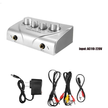 Sound Mixer Dual Mic Inputs Company Stage Home KTV Rooms Digital Karaoke Professional Audio System Machine US Plug
Sound Mixer Dual Mic Inputs Company Stage Home KTV Rooms Digital Karaoke Professional Audio System Machine US Plug