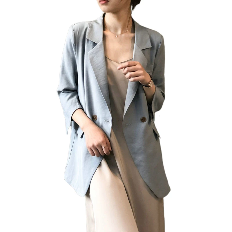Tangada women spring thin blazer female elegant jacket ladies work wear blazer suits high quality ASF36
Tangada women spring thin blazer female elegant jacket ladies work wear blazer suits high quality ASF36