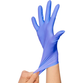 

100pcs/set Nitrile Gloves NBR PPE Disposable Dustproof Cleaning Home Garden Gloves Food Mechanism Testing Household Cleaning