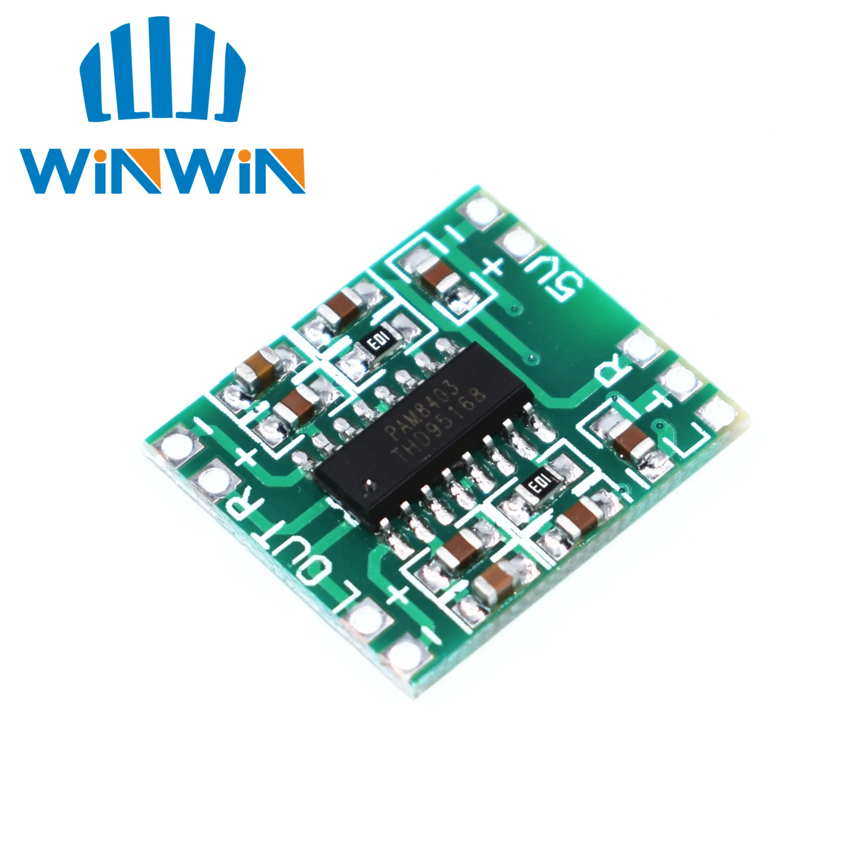 I62 10PCS PAM8403 Super mini digital amplifier board 2 * 3W Class D digital amplifier board efficient 2.5 to 5V USB power supply
I62 10PCS PAM8403 Super mini digital amplifier board 2 * 3W Class D digital amplifier board efficient 2.5 to 5V USB power supply