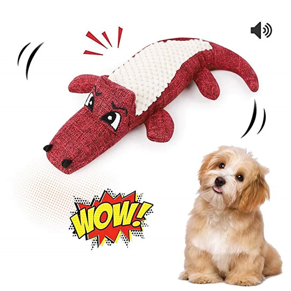 Pet toys Corn plush patchwork linen vocalization simulation crocodile animal chew chirping plush toy for pet supplies
Pet toys Corn plush patchwork linen vocalization simulation crocodile animal chew chirping plush toy for pet supplies