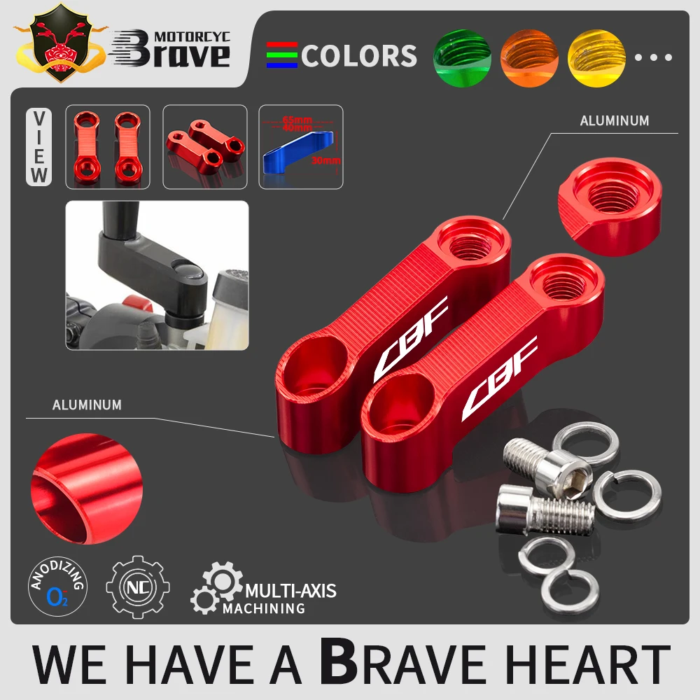 motorcycle Mirrors Extension Riser Extend Adapter Bolts For HONDA CBF 600 125 1000 500 CBF600 Hornet CBF500 Size 8MM 10mm
motorcycle Mirrors Extension Riser Extend Adapter Bolts For HONDA CBF 600 125 1000 500 CBF600 Hornet CBF500 Size 8MM 10mm