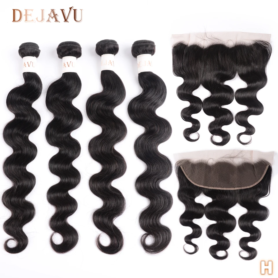 Dejavu Body Bundles With Closure 4 Bundles With 13*4 Lace Closure Brazilian Body Wave Non-Remy Human Hair Bundles Capelli Women
Dejavu Body Bundles With Closure 4 Bundles With 13*4 Lace Closure Brazilian Body Wave Non-Remy Human Hair Bundles Capelli Women