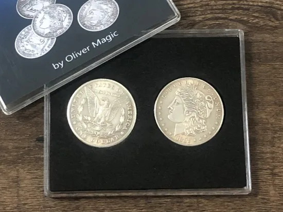 Morgan Dollar Shell and Coin Set (4 Coins 1 Shell) Magic Tricks Close Up Magia Mentalism Gimmick Prop Coin Appearing Magie
Morgan Dollar Shell and Coin Set (4 Coins 1 Shell) Magic Tricks Close Up Magia Mentalism Gimmick Prop Coin Appearing Magie