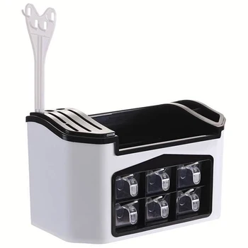 Cordial Shining Spice Rack Kitchen Shelf Tools Box Spice Jar Storage Rack Chopsticks Cutter Storage Box Large Capacity(White)
Cordial Shining Spice Rack Kitchen Shelf Tools Box Spice Jar Storage Rack Chopsticks Cutter Storage Box Large Capacity(White)