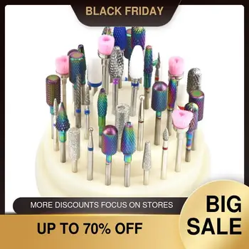 48 holes Nail Drill Bit Storage Box Acrylic Nail Files Container Milling Cutter Holder for Manicure Accessories Cover Tools
48 holes Nail Drill Bit Storage Box Acrylic Nail Files Container Milling Cutter Holder for Manicure Accessories Cover Tools