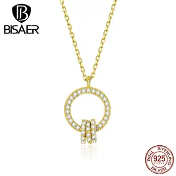 Forever Love BISAER 925 Sterling Silver Korean Necklaces & Clear Cubic Zircon Double Round Circle Necklaces for Girls GXN380
Forever Love BISAER 925 Sterling Silver Korean Necklaces & Clear Cubic Zircon Double Round Circle Necklaces for Girls GXN380