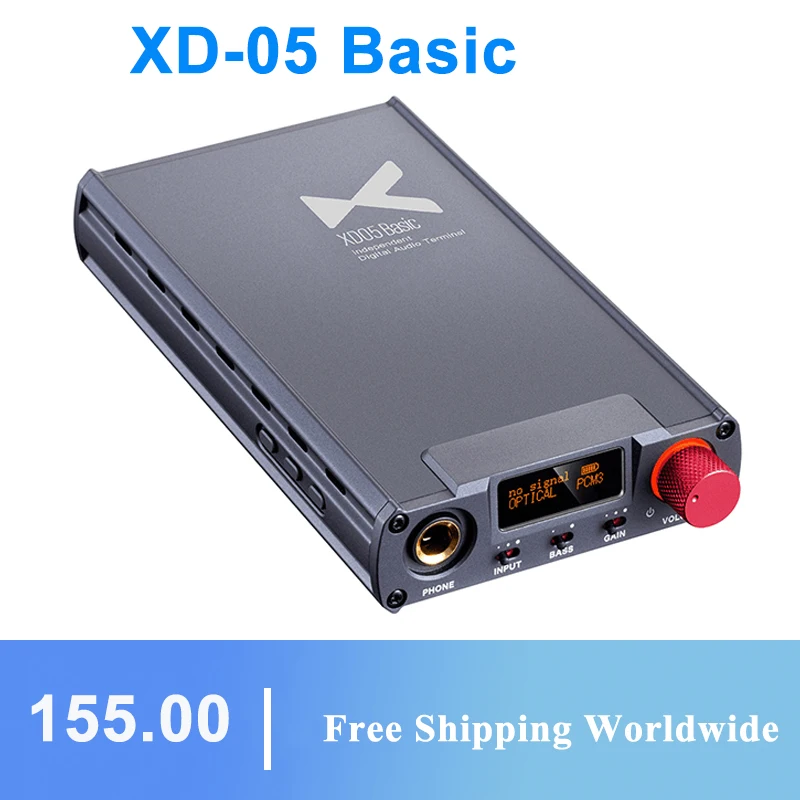 Фото XDUOO XD-05 базовый AK4490 PCM384KHz DSD256 XMOSXU208 XD05 Hi-Fi портативный усилитель для наушников Basic |