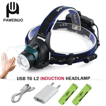 Powerfull Headlamp Induction Led Headlight Usb Head Lamp Flash Light Headtorch Torch 18650 Battery Zoom Xm L2 T6 Led Waterproof
Powerfull Headlamp Induction Led Headlight Usb Head Lamp Flash Light Headtorch Torch 18650 Battery Zoom Xm L2 T6 Led Waterproof