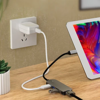 Type-C HUB 4 in 1 USB3.0 USB2.0 HDMI USB-C Charging Converter Outdoor Cycle Biking Entertainment for Computer Phone
Type-C HUB 4 in 1 USB3.0 USB2.0 HDMI USB-C Charging Converter Outdoor Cycle Biking Entertainment for Computer Phone